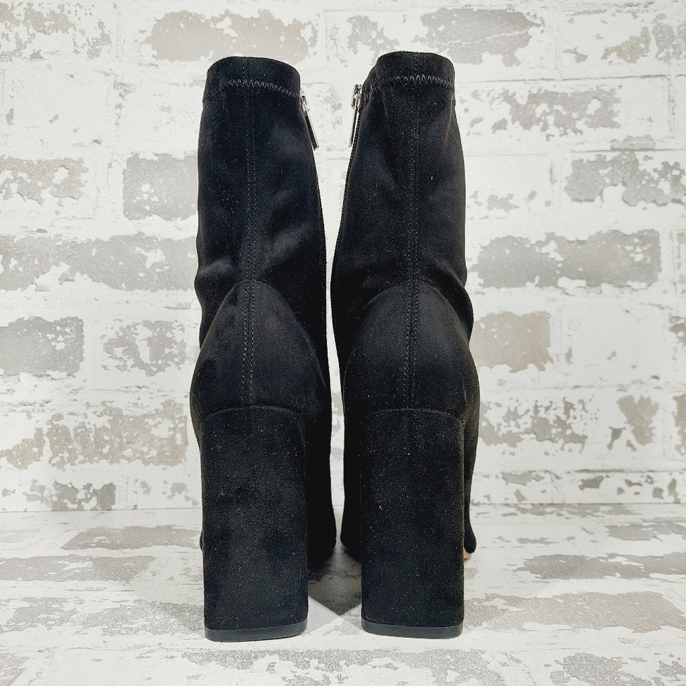 New Marc Fisher Larry Pointed Toe Black Ankle Bootie  W791 - Picture 7 of 13